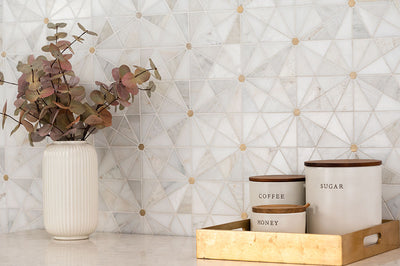 ELEGANTE PINWHEEL GOLD Mosaic, Wall Tile - Shop at Home Craft Studio - 13