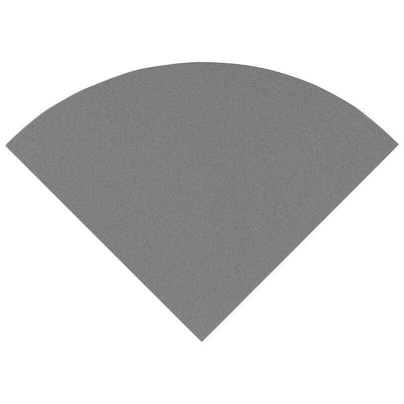 ENGINEERED GRAY MARBLE 18" RADIUS SEAT Bullnose, Finishing Pieces - Shop at Home Craft Studio - 1