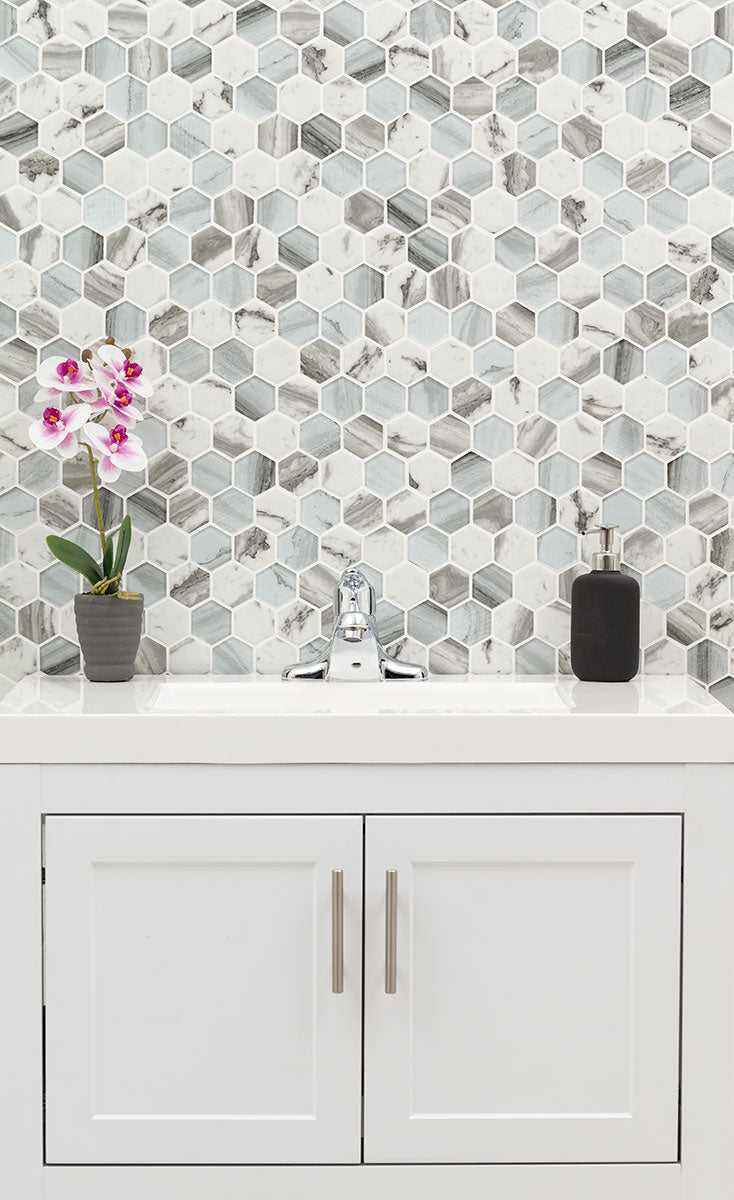 ESPERANZA 2" HEXAGON 6MM Mosaic, Wall Tile - Shop at Home Craft Studio - 7