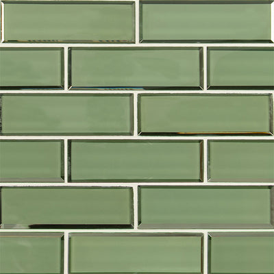 EVERGREEN BEVELED 2X6 SUBWAY Wall Tile - Shop at Home Craft Studio - 1