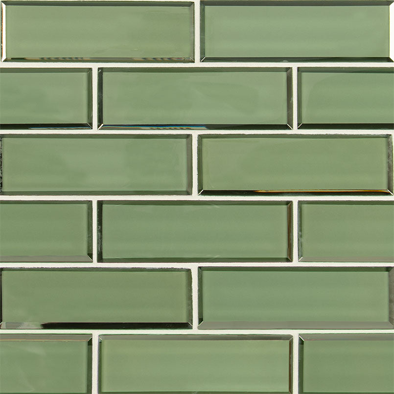 EVERGREEN BEVELED 2X6 SUBWAY Wall Tile - Shop at Home Craft Studio - 1