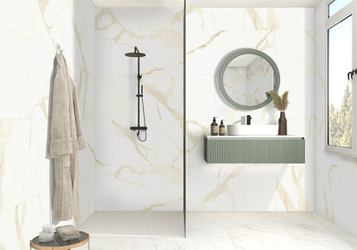 Eden Calacatta 12X24 Polished Floor or Wall Tile - Shop at Home Craft Studio - 4