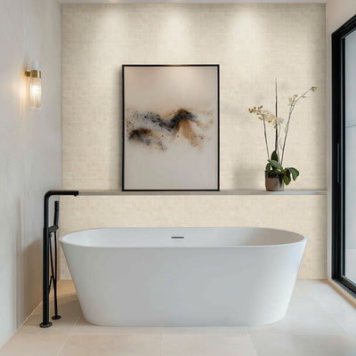 Elbe Alabaster 12X24 Lappatpo 3D Floor or Wall Tile, Mosaic, Bullnose - Shop at Home Craft Studio - 5