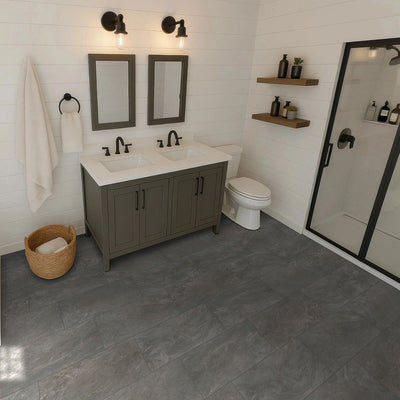 Elbe Obsidian 24X48 Lappatpo 3D Floor or Wall Tile - Shop at Home Craft Studio - 5