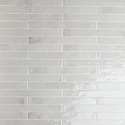 FLAMENCO PRINCESS WHITE 2X18 GLOSS Floor or Wall Tile - Shop at Home Craft Studio - 1
