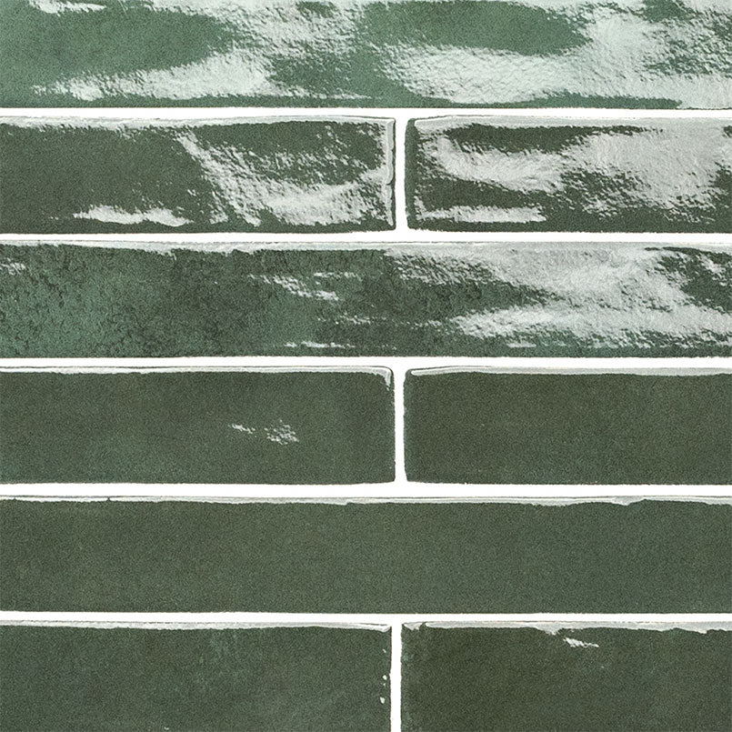 FLAMENCO RACING GREEN 2X18 GLOSSY Floor or Wall Tile - Shop at Home Craft Studio - 4