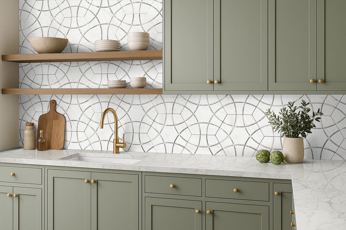 GEOGLAM CLOUD 11X13 Mosaic, Floor or Wall Tile - Shop at Home Craft Studio - 7