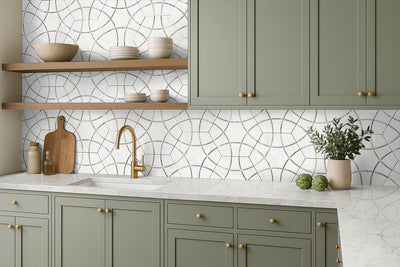 GEOGLAM CLOUD 11X13 Mosaic, Floor or Wall Tile - Shop at Home Craft Studio - 7
