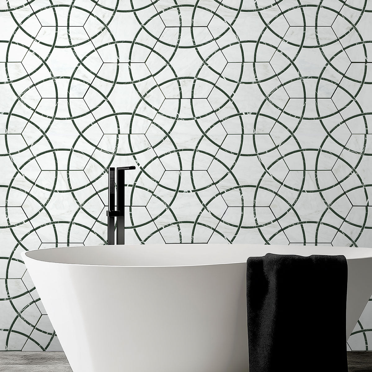 GEOGLAM MIDNIGHT 11X13 Mosaic, Floor or Wall Tile - Shop at Home Craft Studio - 11
