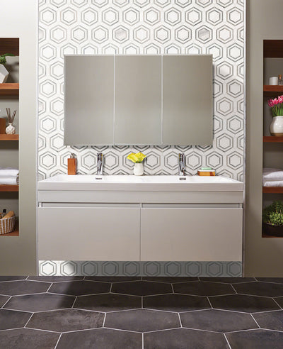 GEORAMA GRIGIO Floor or Wall Tile, Mosaic - Shop at Home Craft Studio - 4