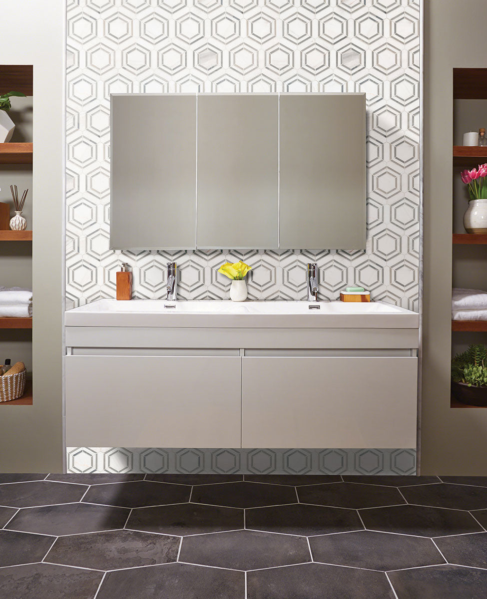 GEORAMA GRIGIO Floor or Wall Tile, Mosaic - Shop at Home Craft Studio - 4