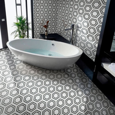 GEORAMA NERO Floor or Wall Tile, Mosaic - Shop at Home Craft Studio - 3