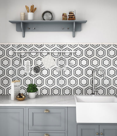 GEORAMA NERO Floor or Wall Tile, Mosaic - Shop at Home Craft Studio - 4