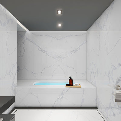 GLACIER PEARL 32X96 POLISHED SETS Floor or Wall Tile - Shop at Home Craft Studio - 7