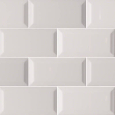 GRAY GLOSSY 3X6 BEVELED Wall Tile - Shop at Home Craft Studio - 1