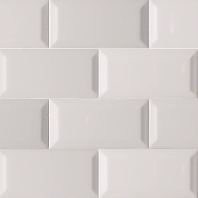 GRAY GLOSSY 3X6 BEVELED Wall Tile - Shop at Home Craft Studio - 1
