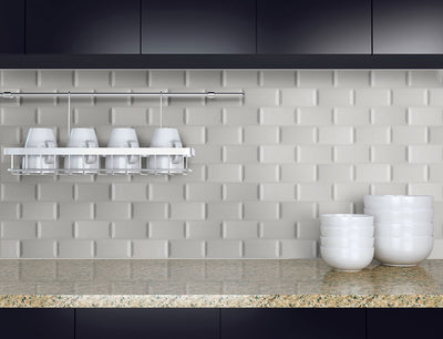 GRAY GLOSSY 3X6 BEVELED Wall Tile - Shop at Home Craft Studio - 3
