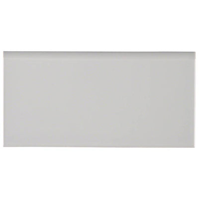 GRAY GLOSSY 3X6 BULLNOSE Bullnose, Finishing Pieces - Shop at Home Craft Studio - 1