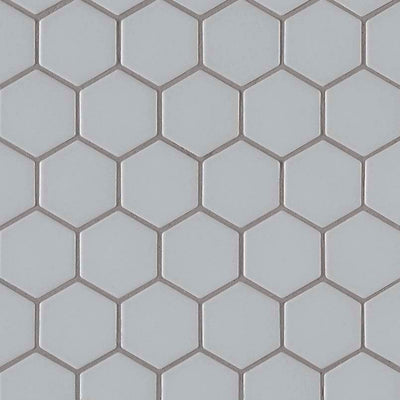 GRAY MATTE 2" HEX 6MM Mosaic, Wall Tile - Shop at Home Craft Studio - 1