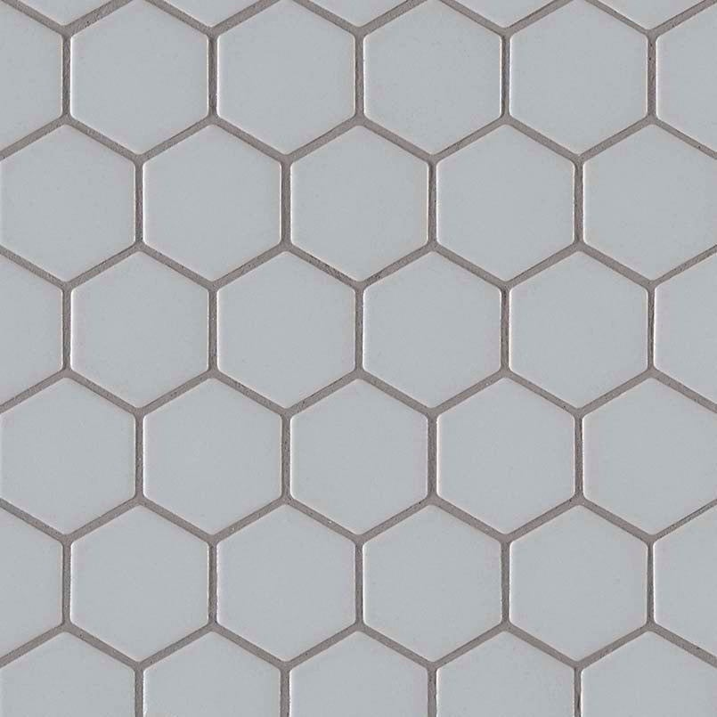 GRAY MATTE 2" HEX 6MM Mosaic, Wall Tile - Shop at Home Craft Studio - 1
