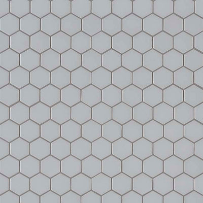 GRAY MATTE 2" HEX 6MM Mosaic, Wall Tile - Shop at Home Craft Studio - 2