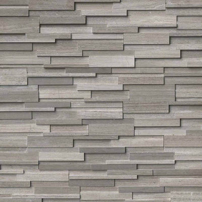 GRAY OAK 3D HONED 6x24 PANEL Wall Tile - Shop at Home Craft Studio - 1