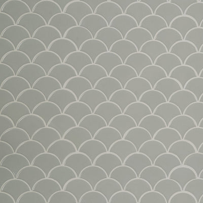 GRAY SCALLOP GLOSSY 6MM Mosaic, Wall Tile - Shop at Home Craft Studio - 4