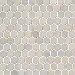 GREECIAN WHITE 1 HEXAGON MOSAIC Mosaic, Floor or Wall Tile - Shop at Home Craft Studio - 6