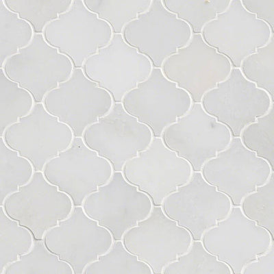 GREECIAN WHITE ARABESQUE MOSAIC Mosaic, Wall Tile - Shop at Home Craft Studio - 1