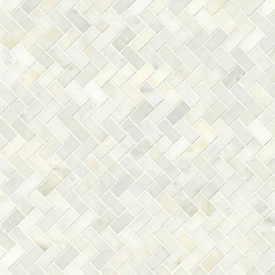 GREECIAN WHITE HERRINGBONE MOSAIC Mosaic - Shop at Home Craft Studio - 2