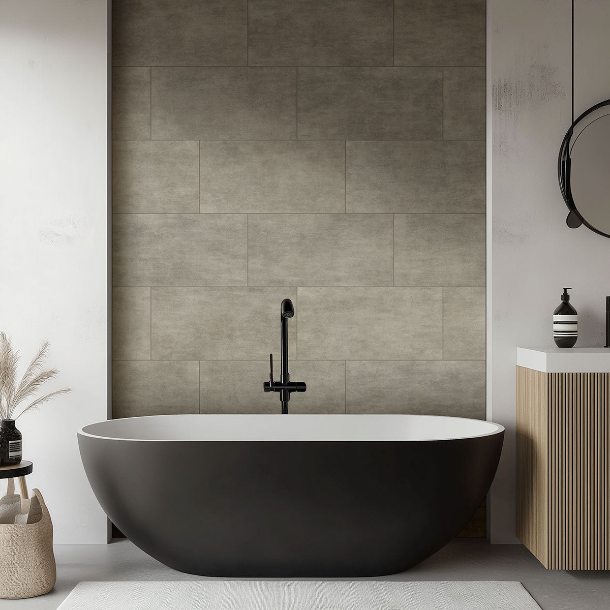 GRIDSCALE CONCRETE 2X2 MOSAIC Mosaic, Floor or Wall Tile, Bullnose - Shop at Home Craft Studio - 7