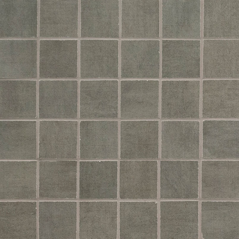 GRIDSCALE CONCRETE 2X2 MOSAIC Mosaic, Floor or Wall Tile, Bullnose - Shop at Home Craft Studio - 1