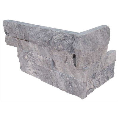 Glacial Grey Marble Ledger Corner Wall Tile - Shop at Home Craft Studio - 1