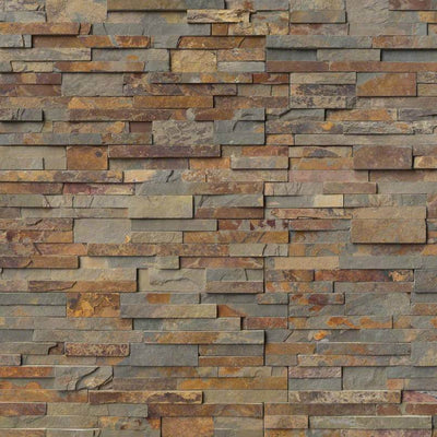 Gold Rush Ledger Corner Stacked Stone Panels - Shop at Home Craft Studio - 2