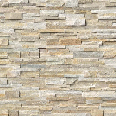 Golden Honey Ledger Corner Stacked Stone Panels - Shop at Home Craft Studio - 2