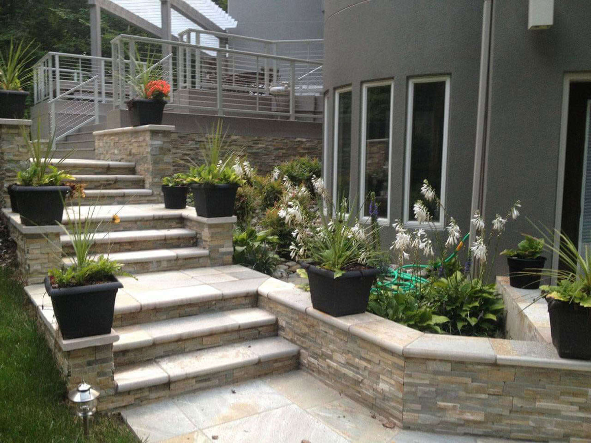 Golden Honey Ledger Corner Stacked Stone Panels - Shop at Home Craft Studio - 7