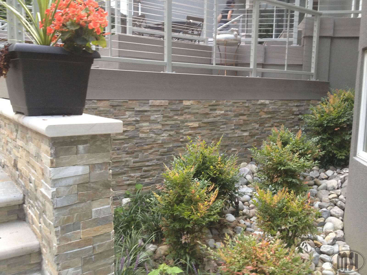 Golden Honey Ledger Corner Stacked Stone Panels - Shop at Home Craft Studio - 8