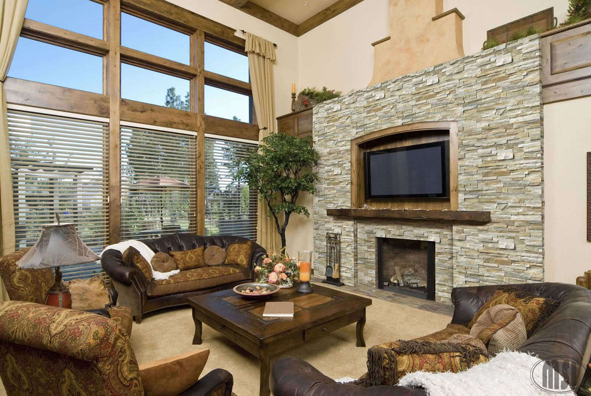 Golden Honey Ledger Corner Stacked Stone Panels - Shop at Home Craft Studio - 11