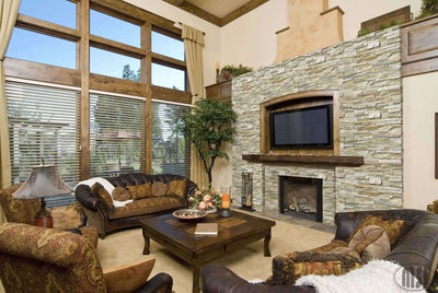 Golden Honey Ledger Corner Stacked Stone Panels - Shop at Home Craft Studio - 11
