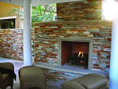 Golden White Ledger Corner Stacked Stone Panels - Shop at Home Craft Studio - 8