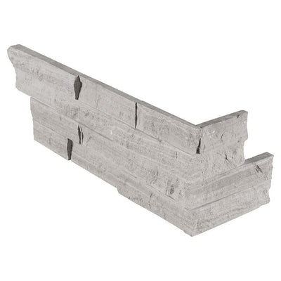 Gray Oak Splitface Ledger Corner Wall Tile - Shop at Home Craft Studio - 1