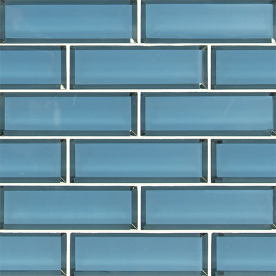 HAIKU SAPPHIRE BEVELED SUBWAY Wall Tile - Shop at Home Craft Studio - 1