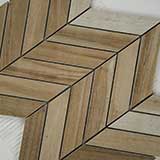 HAVENWOOD SADDLE CHEVRON 12X15 MOSAIC Mosaic, Wall Tile, Floor or Wall Tile - Shop at Home Craft Studio - 3