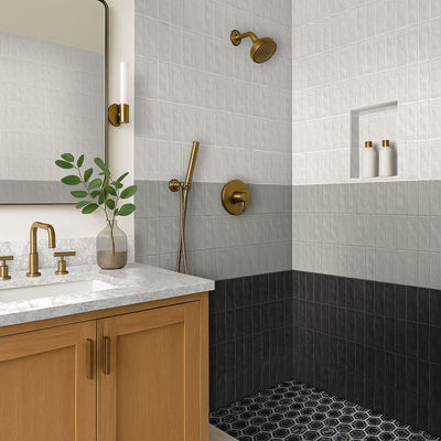 HEXAGONO NERO Mosaic, Floor or Wall Tile - Shop at Home Craft Studio - 4