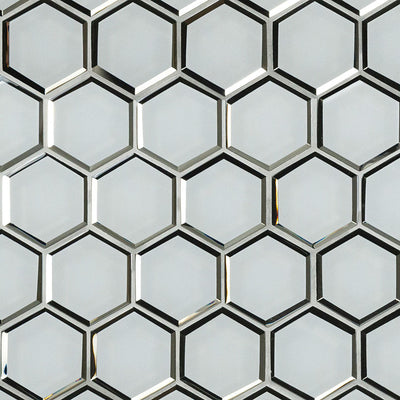 ICE BEVELED 3" HEXAGON Backsplash & Wall Tile - Shop at Home Craft Studio - 1