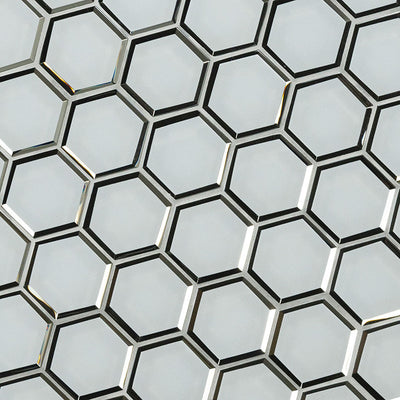 ICE BEVELED 3" HEXAGON Backsplash & Wall Tile - Shop at Home Craft Studio - 2