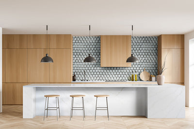 ICE BEVELED 3" HEXAGON Backsplash & Wall Tile - Shop at Home Craft Studio - 4