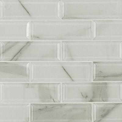 IVORY AMBER BEVELED SUBWAY Wall Tile - Shop at Home Craft Studio - 1