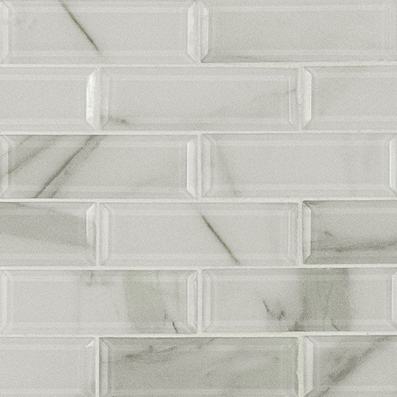 IVORY AMBER BEVELED SUBWAY Wall Tile - Shop at Home Craft Studio - 1