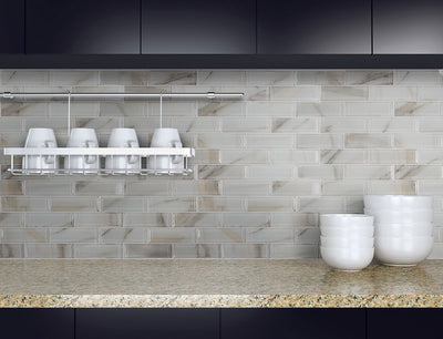 IVORY AMBER BEVELED SUBWAY Wall Tile - Shop at Home Craft Studio - 8